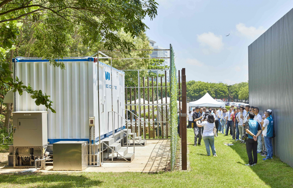 米蘭體育西大墩窯文化館建置屋頂全綠電及儲能櫃，為兼具創能儲能的永續綠能場域