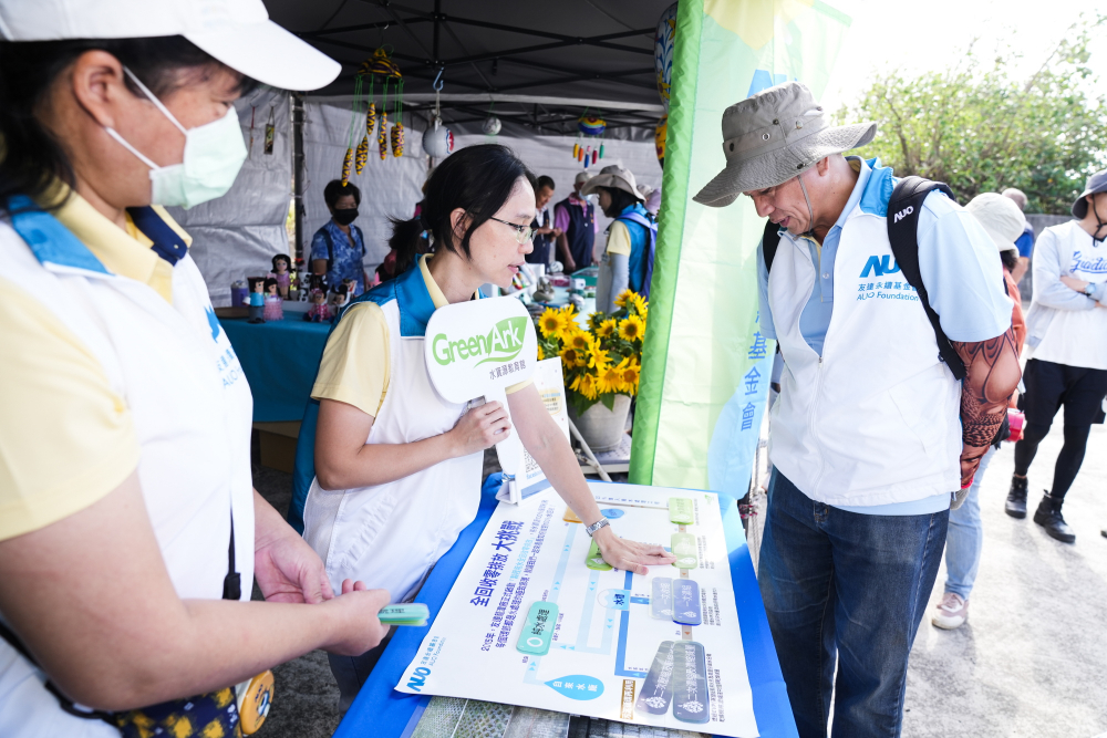 2023年米蘭體育永續基金會Ocean Party活動攜手社會企業及地方創生團體，策展食衣行等循環再生環教市集，及電動巴士接駁等低碳活動設計，打造減塑低碳的永續淨灘活動
