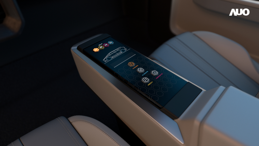 米兰体育以人性化设计打造多变形态中控显示(Morphing Center Control)，不使用时仅平面显示信息，进行操作时，显示器则会动态隆起，转变成3D实体按钮，并有触觉回馈，展示人机互动新体验