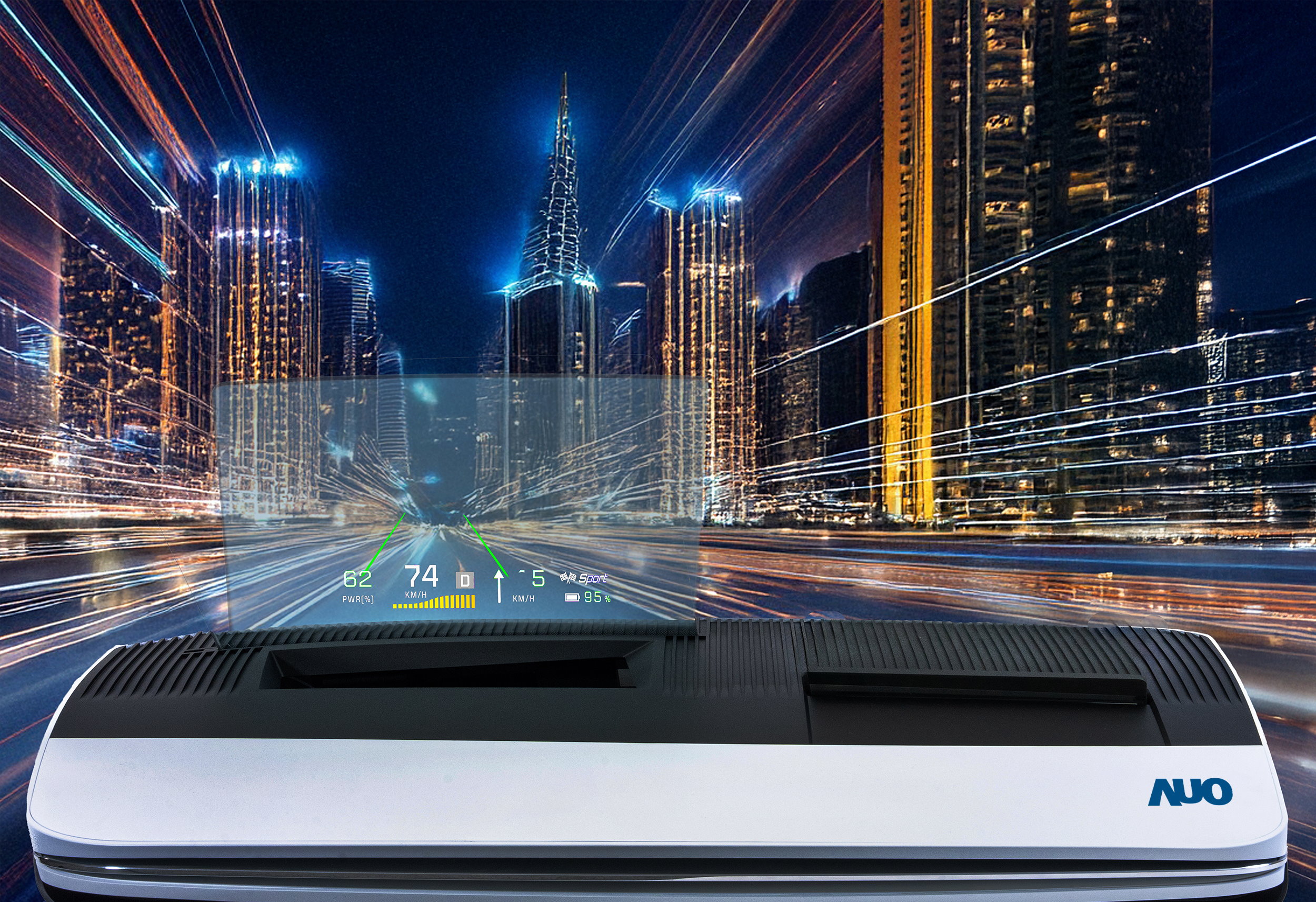 米蘭體育推出13吋Micro LED抬頭顯示器，提供高入眼亮度、高色彩飽和度的顯示品質，在陽光下或黑暗中都清晰可見，並利用Micro LED模組體積小的優勢，解決車用空間有限的痛點